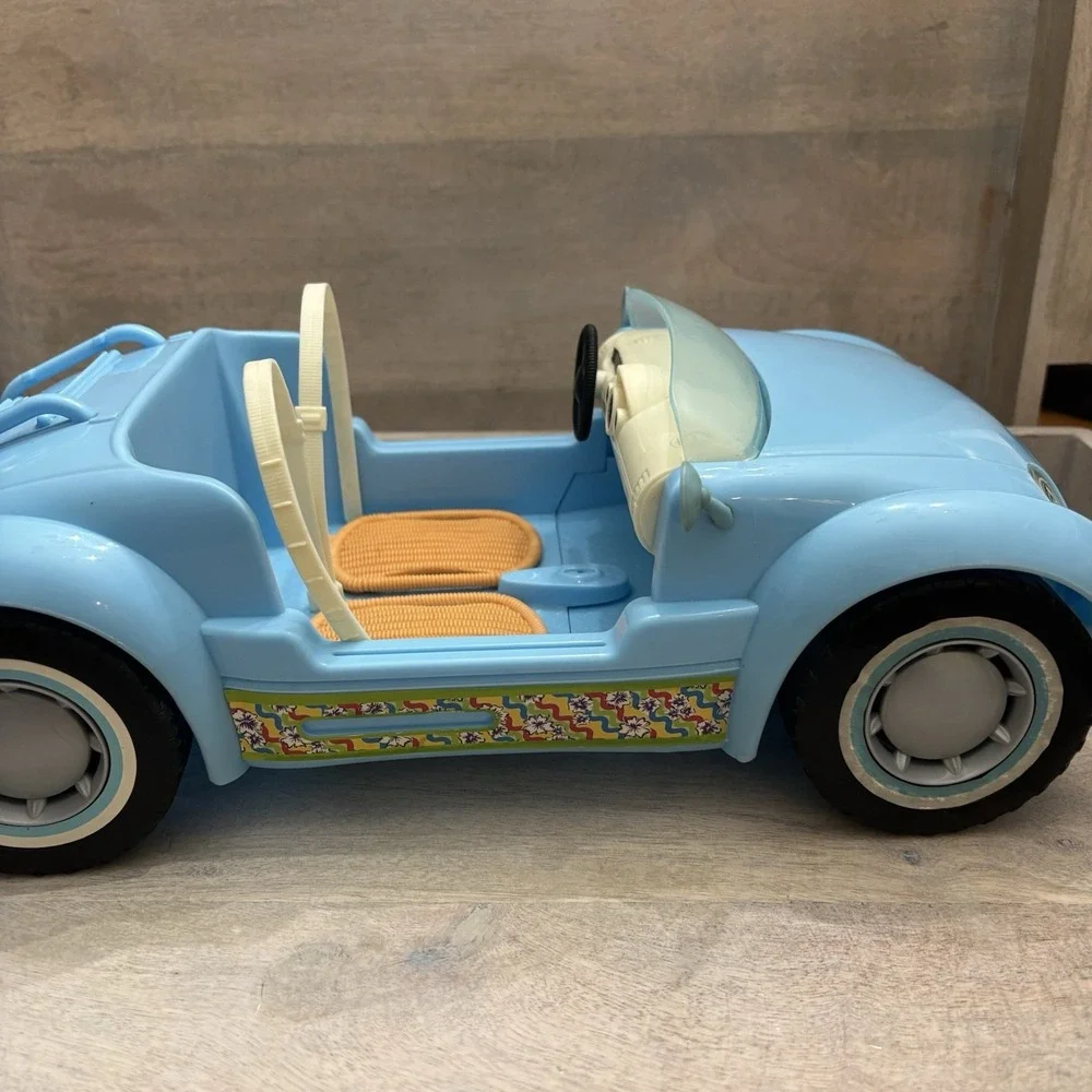 Barbie Beach Car‎ 2006 Glam Cruiser Blue Convertible Sports Car Mattel No Basket